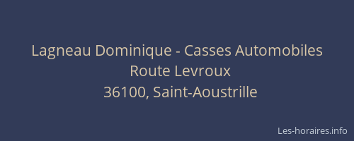 Lagneau Dominique - Casses Automobiles