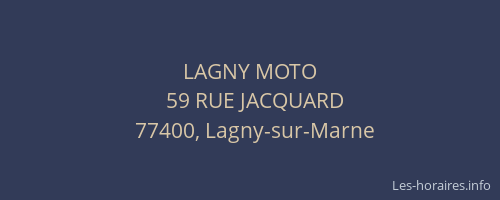 LAGNY MOTO