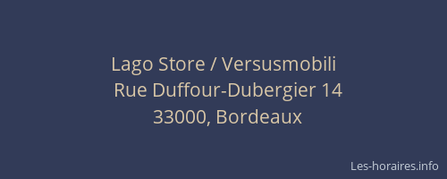 Lago Store / Versusmobili