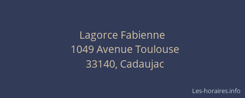 Lagorce Fabienne
