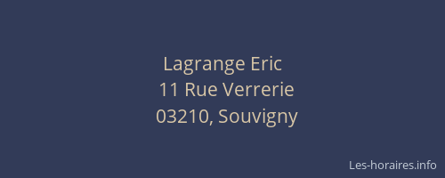 Lagrange Eric