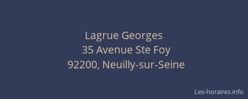 Lagrue Georges