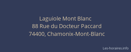 Laguiole Mont Blanc