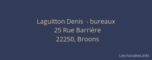 Laguitton Denis  - bureaux