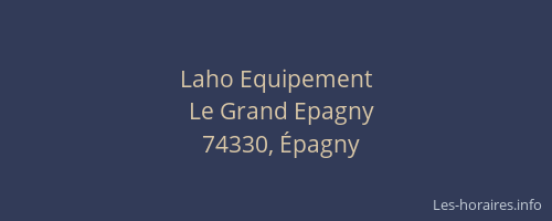 Laho Equipement