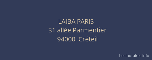 LAIBA PARIS