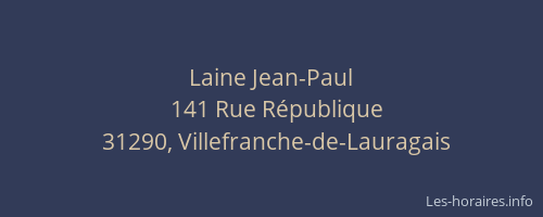 Laine Jean-Paul