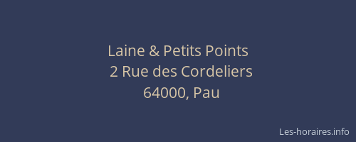 Laine & Petits Points