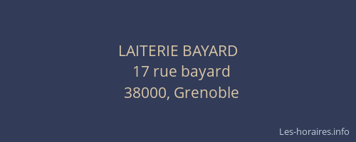 LAITERIE BAYARD