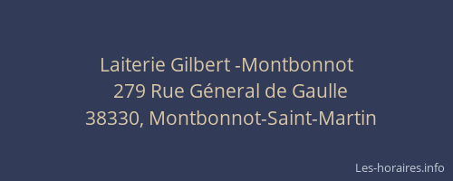 Laiterie Gilbert -Montbonnot