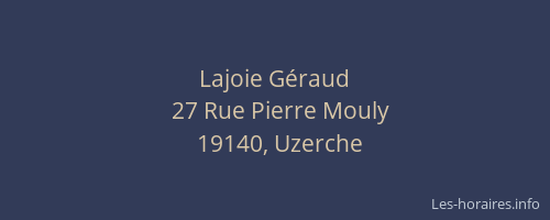 Lajoie G&eacute;raud