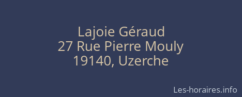 Lajoie Géraud