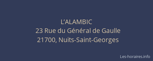 L’ALAMBIC
