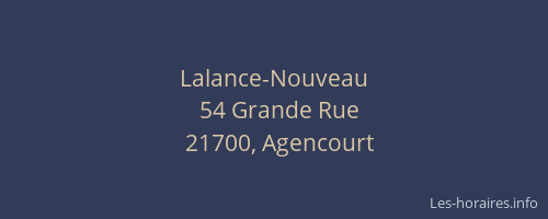 Lalance-Nouveau