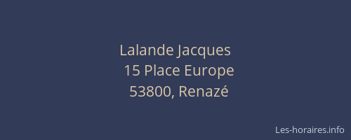 Lalande Jacques