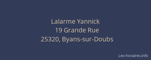Lalarme Yannick