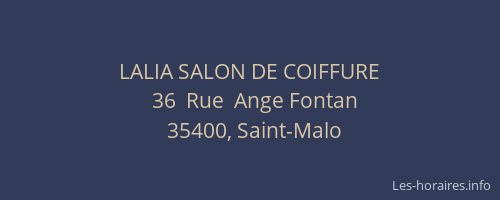 LALIA SALON DE COIFFURE