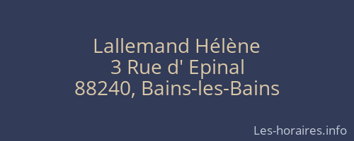Lallemand Hélène