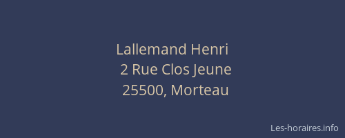 Lallemand Henri