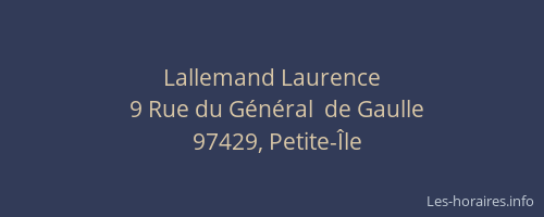 Lallemand Laurence