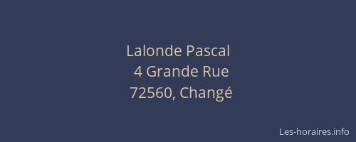 Lalonde Pascal