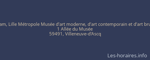 Lam, Lille Métropole Musée d'art moderne, d'art contemporain et d'art brut