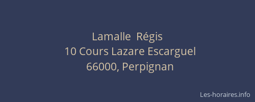 Lamalle  Régis