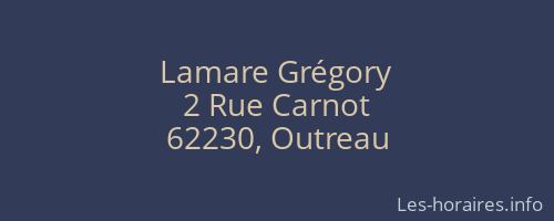Lamare Grégory