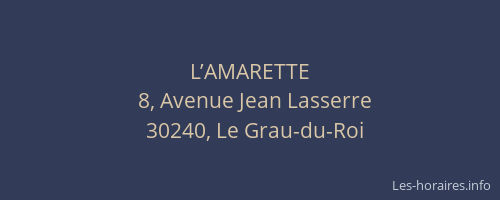 L’AMARETTE