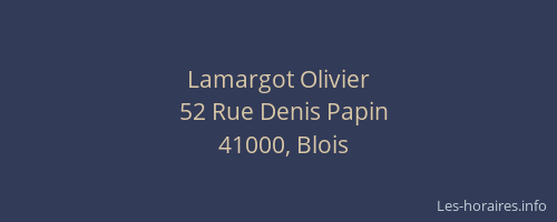 Lamargot Olivier