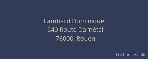 Lambard Dominique