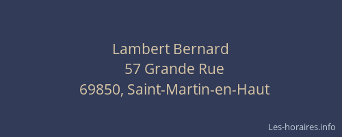 Lambert Bernard