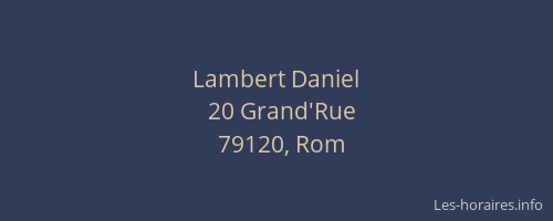 Lambert Daniel