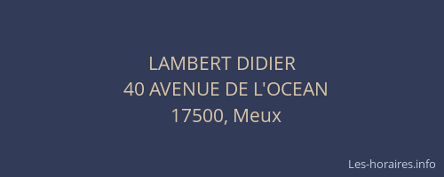 LAMBERT DIDIER