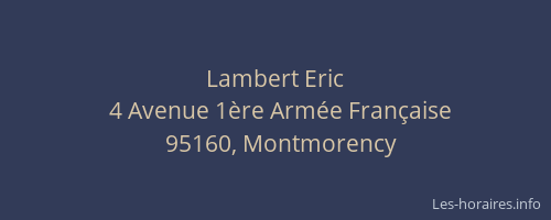 Lambert Eric