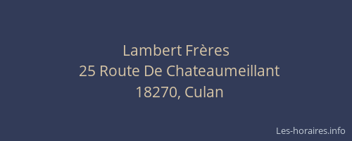 Lambert Fr&egrave;res