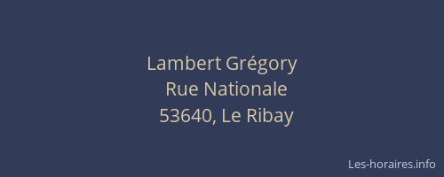 Lambert Gr&eacute;gory