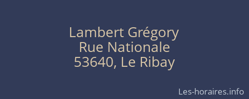Lambert Grégory