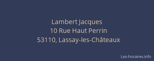 Lambert Jacques