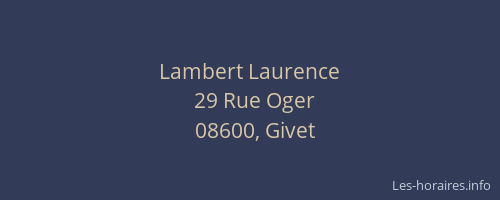 Lambert Laurence