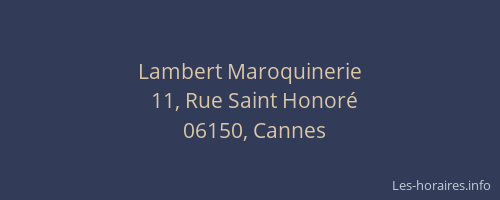 Lambert Maroquinerie