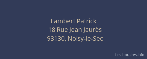 Lambert Patrick