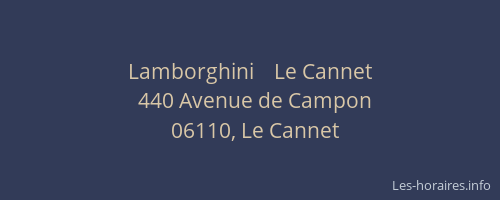 Lamborghini    Le Cannet