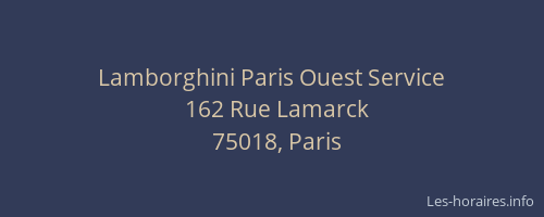 Lamborghini Paris Ouest Service