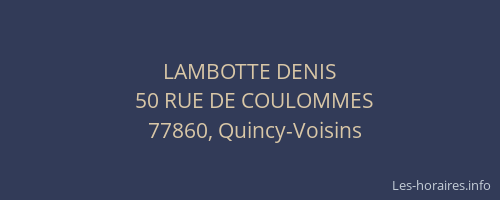 LAMBOTTE DENIS