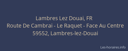 Lambres Lez Douai, FR