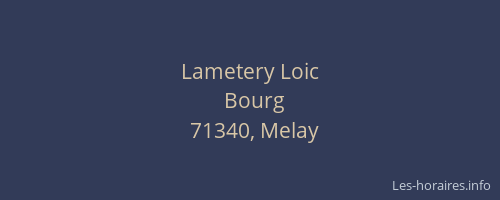 Lametery Loic