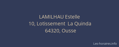 LAMILHAU Estelle