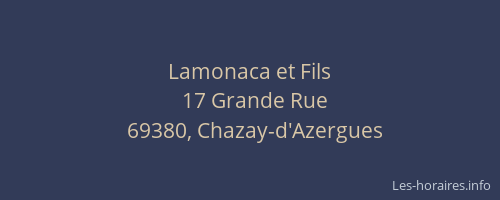 Lamonaca et Fils