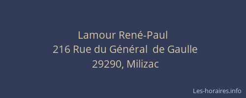 Lamour Ren&eacute;-Paul